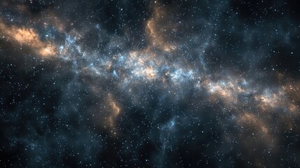 Naklejka premium Milky Way galaxy background with stars