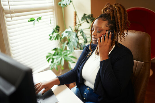 Working and calling using phone