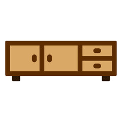 wooden cabinet icon 