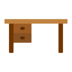 wooden desk icon 