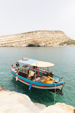 Fishing boat in Matala