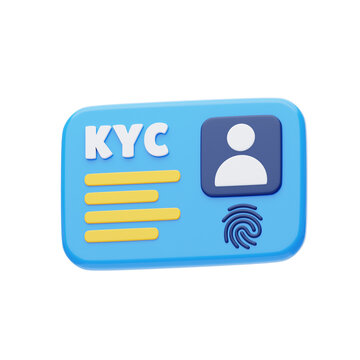 3D Enhancing User Verification with KYC. 3D Icon
