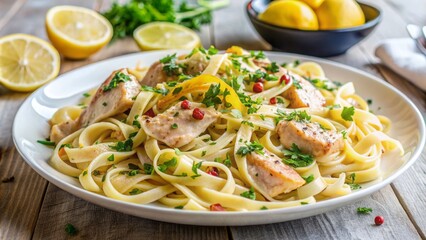 A Delicious And Easy Recipe For Lemon Chicken Pasta With A Creamy Sauce, Made With Just A Few Ingredients.