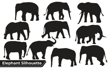 elephant silhouette Vector Bundle