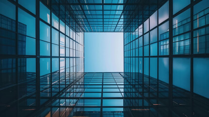 City buildings framed, stunning perspective, height 4096px