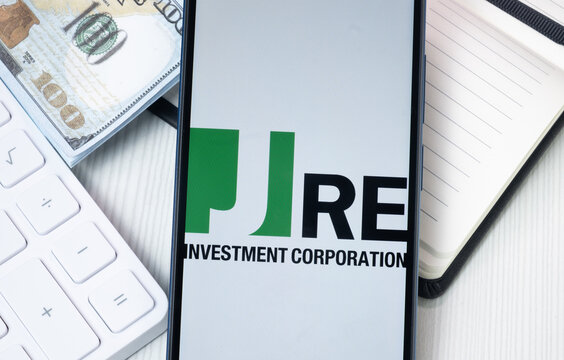 New York, USA - 30 June 2024: Japan Real Estate Investment Logo on Phone Screen, JRE Company Icon