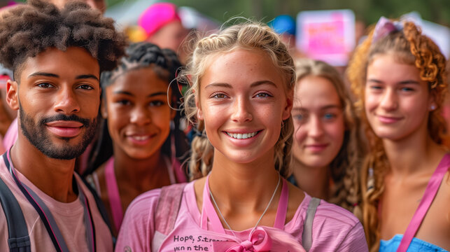 A group of people are smiling for the camera
