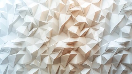 Beautiful Futuristic Geometric Background with Textured Intricate 3D Wall
