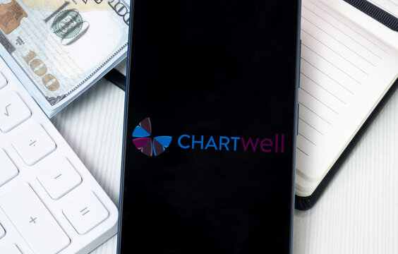 New York, USA - 30 June 2024: Chartwell Logo on Phone Screen, Company Icon