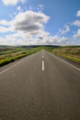 まっすぐな道・宗谷岬（北海道・稚内市）