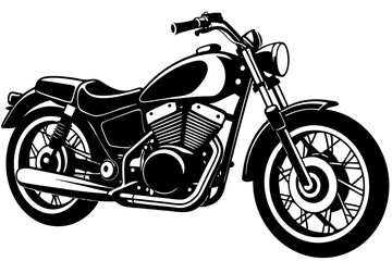 motorcycle illustration on white background