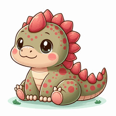 Baby Baby Spiked Dinosaur Clipart