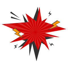 Retro Pow Comic Effect Vector © Lowered