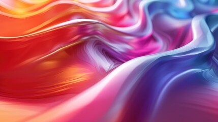 Obraz premium a twisted colorful shiny gradient wave
