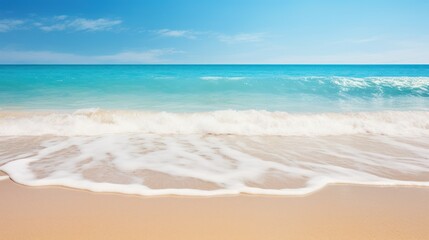 Fototapeta premium Sandy beach with gentle waves