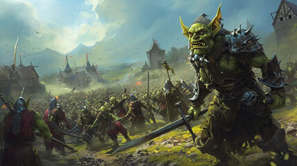 Goblin Swarm Invades Enchanted Realm of Fantasy Adventure Fantasy  wallpaper