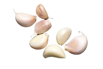 Garlic isolated on white 