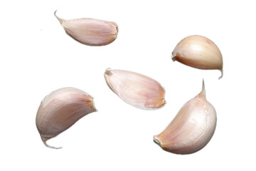 Garlic isolated on white 