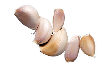 Garlic isolated on white 