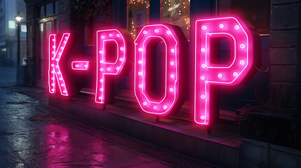 K-POPのネオンサイン