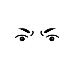 handdrawn cartoon eyes