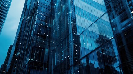 Modern Architecture in Blue Hues
