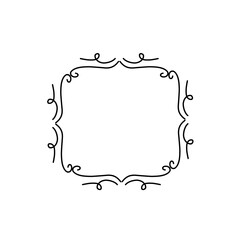 Vintage curly frame 