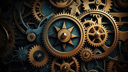 Interlocking Cogs: A Mechanical Masterpiece