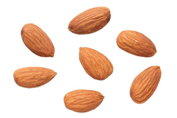 Isolated of almond nuts 