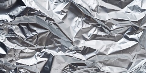 Abstract Silver Foil Texture