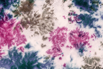 tie dye pattern fabric texture background.