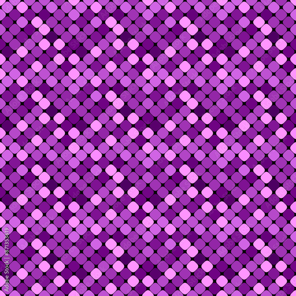 Poster square pattern background - repeating dark violet geometrical abstract vector design from diagonal s