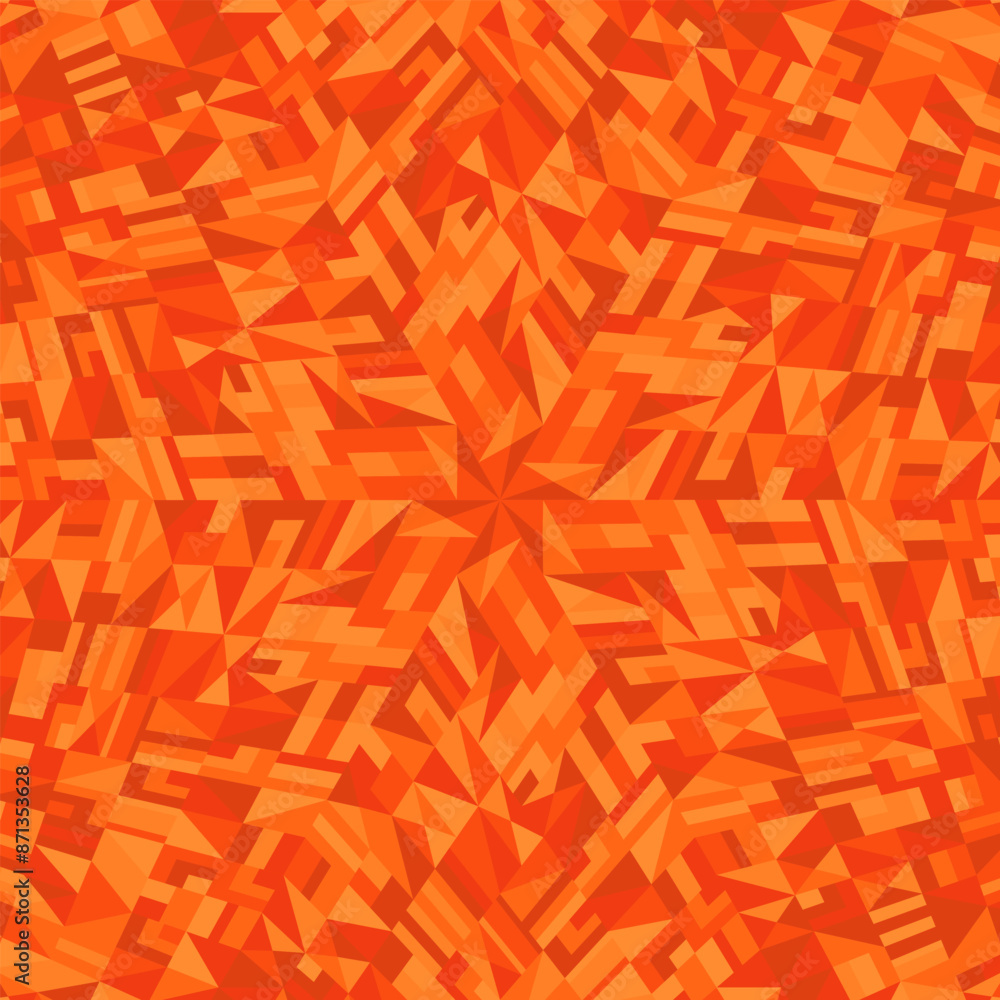 Poster dynamic pattern mosaic background design - abstract circular vector illustration