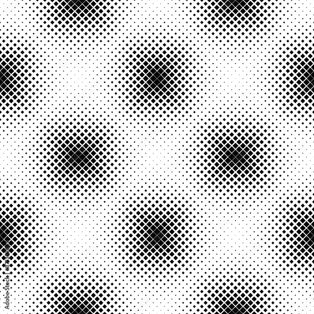 Poster seamless geometrical square pattern background design - black and white abstract vector illustration
