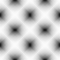 Seamless geometrical square pattern background design - black and white abstract vector illustration from diagonal squares