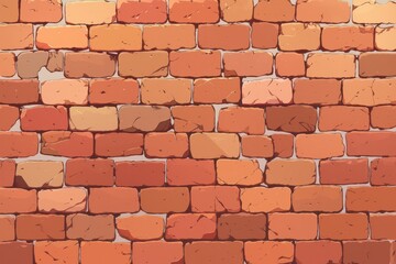 Obraz premium Red Brick Wall with Rustic Texture