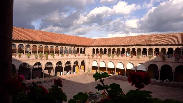 inca temple of the sun qorikancha in cusco peru
