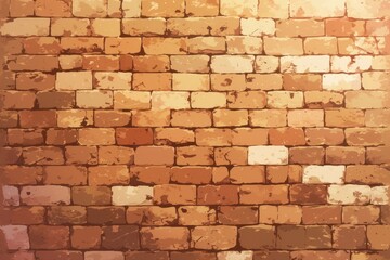 Fototapeta premium Textured Brick Wall in Warm Tones