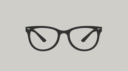 Simple Black Glasses Icon