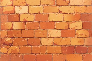 Brick Wall Texture, Orange and Beige Tones