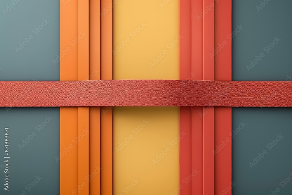 Poster create a geometric abstract background with warm colors. use simple shapes and a limited color palet