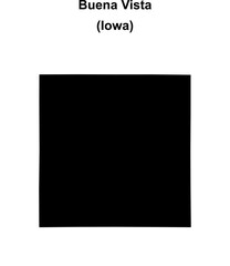 Obraz premium Buena Vista County (Iowa) blank outline map