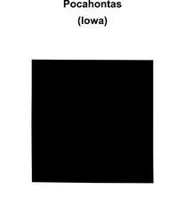 Pocahontas County (Iowa) blank outline map