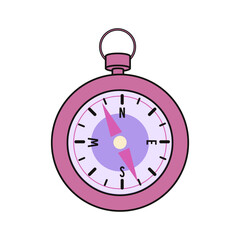 illustration of a compass