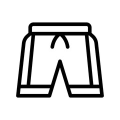 9 shorts line icon illustration vector graphic