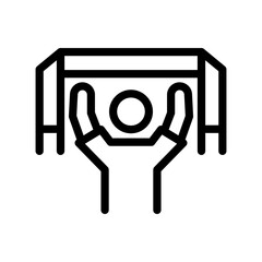 25 supporter line icon illustration vector graphic