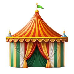indian bazaar tent on transparent background