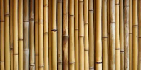 Naklejka premium Natural Bamboo Wall Texture