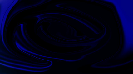 Dark blue liquify background. Background with liquifying flow. Deep blue, light blue colored holographic abstract design for neon background and wallpaper.