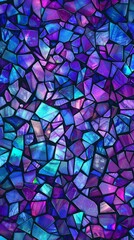 Fototapeta premium Abstract Purple And Blue Mosaic Wallpaper